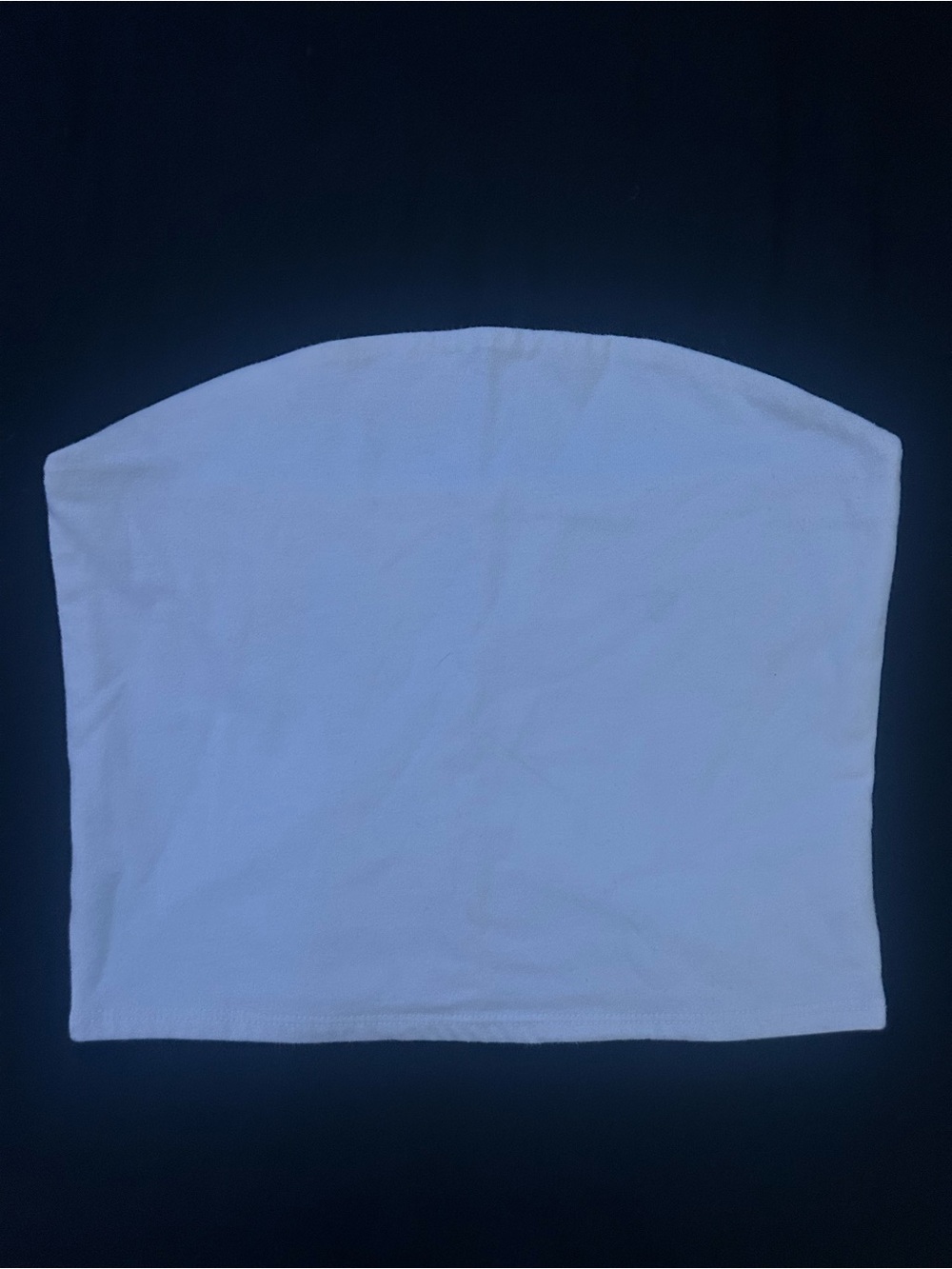 Wild Fable White Strapless Tube Crop Top - Simple Minimal